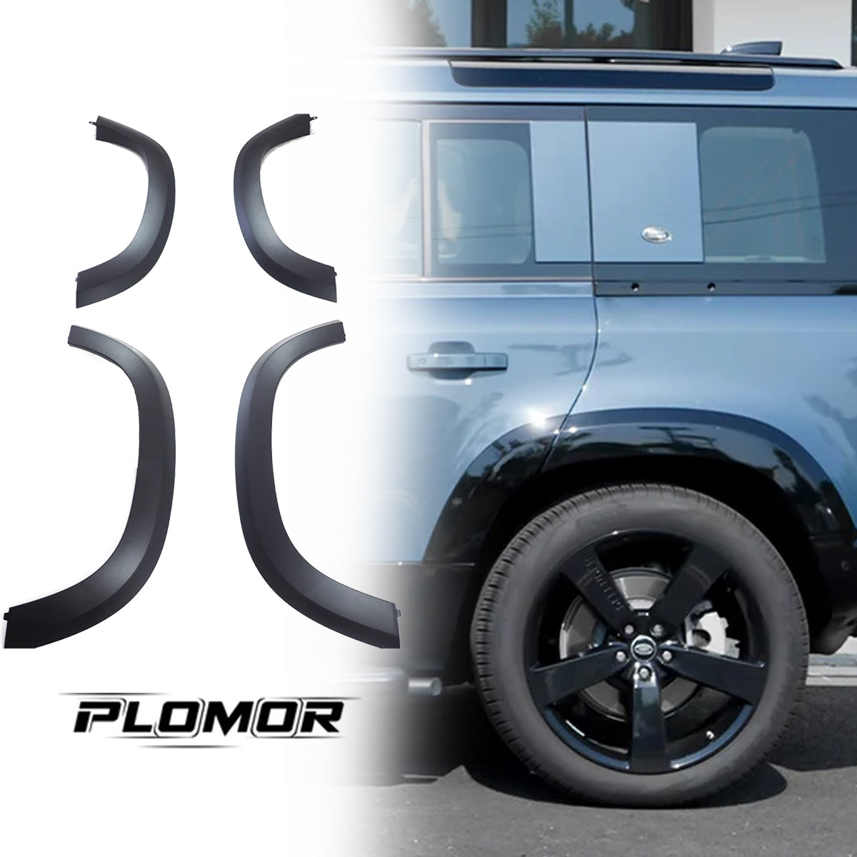 PLOMOR retro side steps for Land Rover Defender 90 110 L663