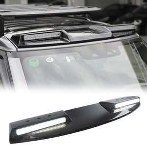 Side view of Defender L663 roof light pod