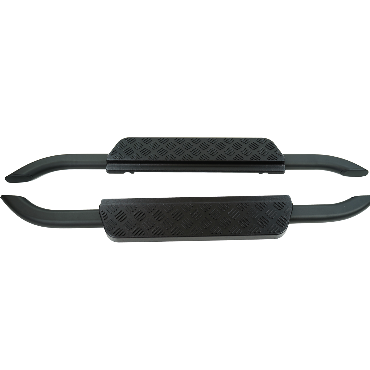 Land Rover Defender L663 side steps installed OEM fit view