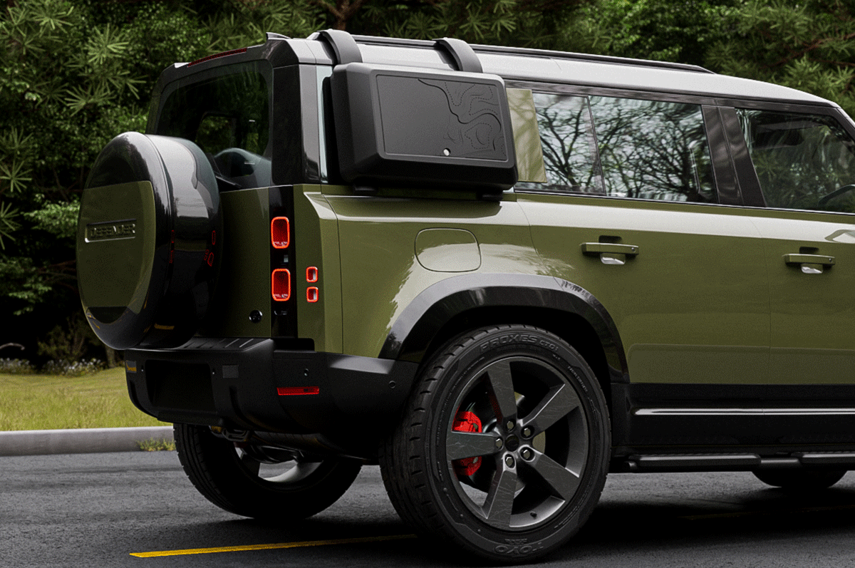 Lockable Storage Solution - PLOMOR ABS Side Storage Box for Land Rover Defender 90/110/130 (2020+) | Lockable External Storage