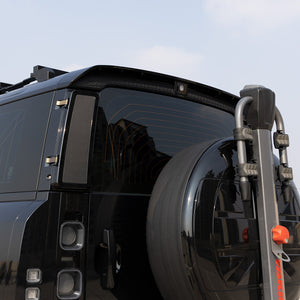 Defender OCTA rear spoiler installed performance styling rear upgrade