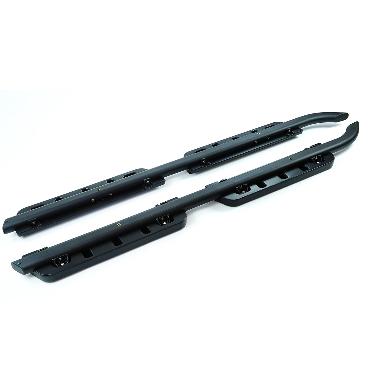 Defender retro running boards side profile rugged off road style