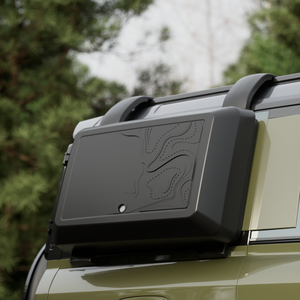 Durable matte black ABS construction for Defender storage box