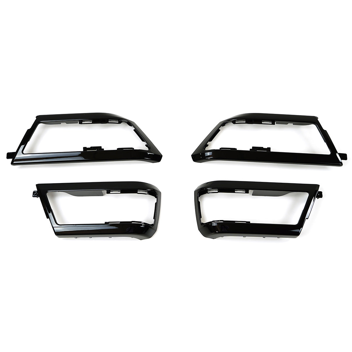 Gloss black steering wheel spoke trim in ABS for Defender