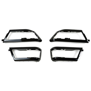 Gloss black steering wheel spoke trim in ABS for Defender