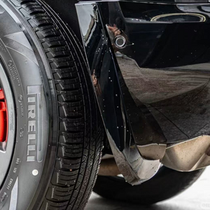 Defender wide body fender flares installed overall view gloss black styling upgrade