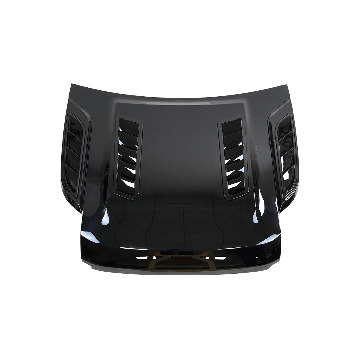 Dynamic gloss black hood OEM fit overview for SUV exterior upgrade