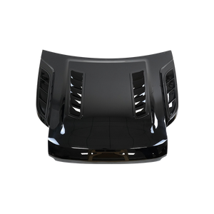 Dynamic gloss black hood OEM fit overview for SUV exterior upgrade