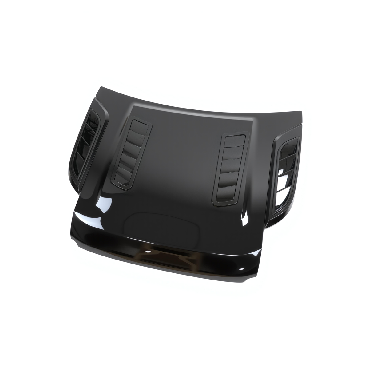 Gloss black engine bonnet lightweight design durable automotive upgrade