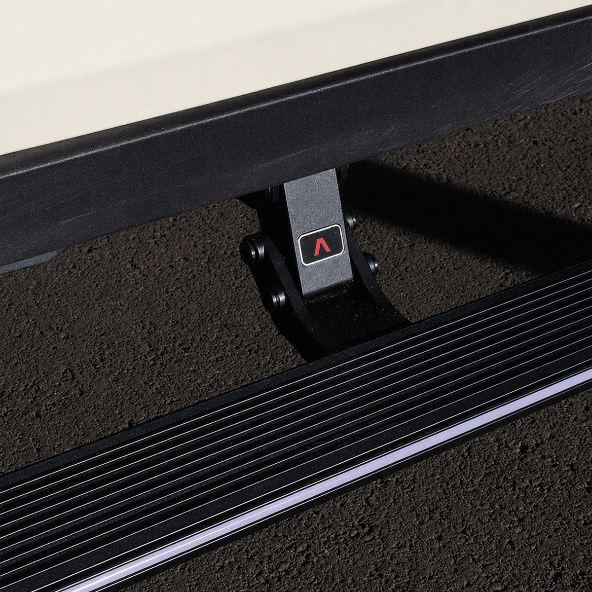 Retracted electric running boards on INEOS Grenadier maintaining off-road ground clearance design