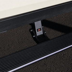 Retracted electric running boards on INEOS Grenadier maintaining off-road ground clearance design