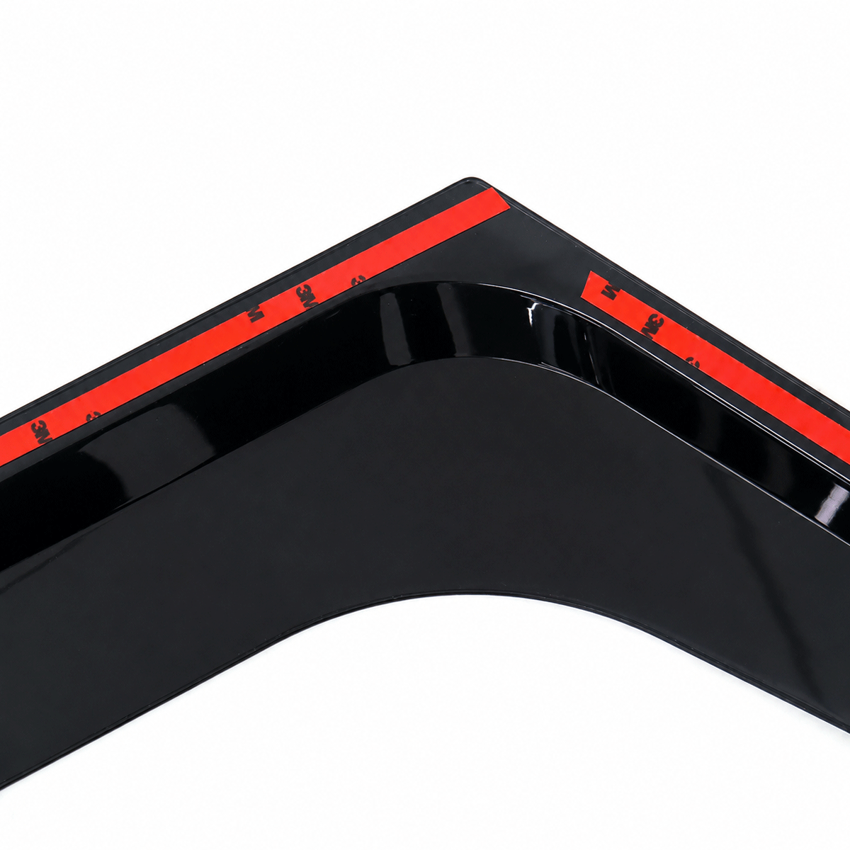 PLOMOR ABS window deflectors close-up durable rain and wind protection design