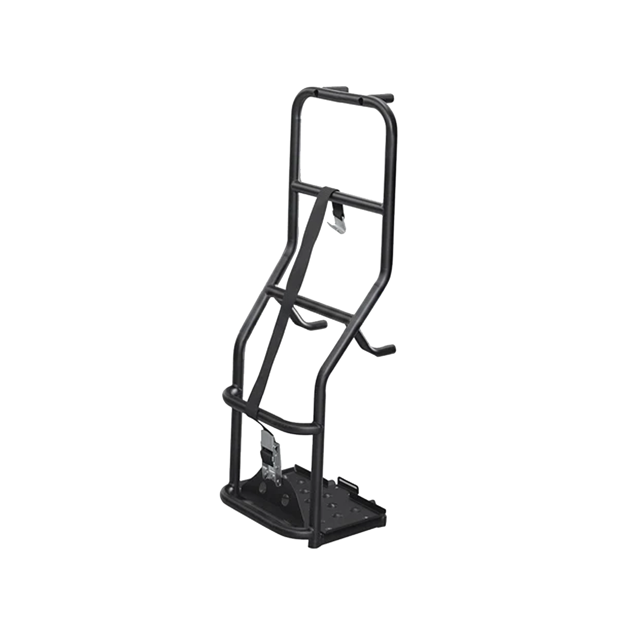 Heavy-duty carbon steel rear tailgate ladder rack for INEOS Grenadier 2023+, designed for off-road use and improved rear access.