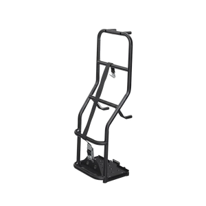 Heavy-duty carbon steel rear tailgate ladder rack for INEOS Grenadier 2023+, designed for off-road use and improved rear access.