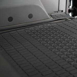 Side view of PLOMOR cargo liner installed in Ineos Grenadier trunk