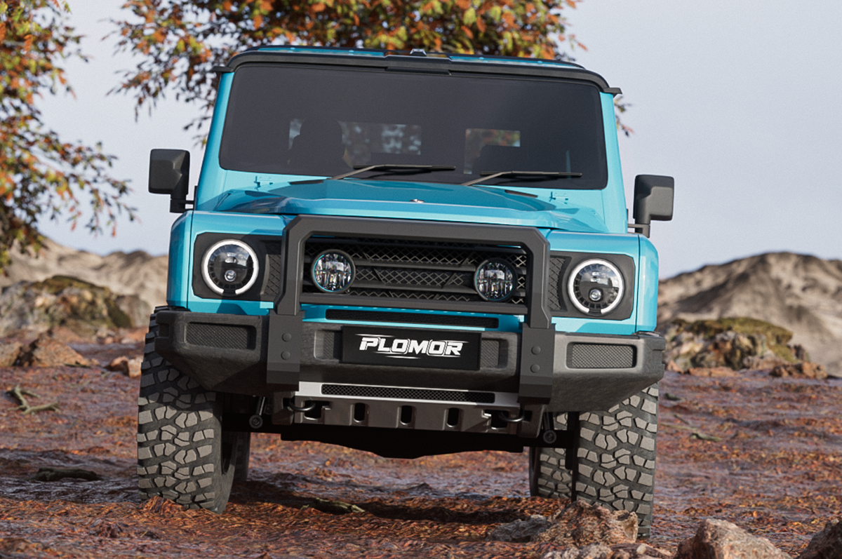 Heavy-Duty Reinforced Steel Front Bumper - Heavy-Duty Front Bumper for INEOS Grenadier – Black Powder-Coated Steel Plate