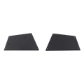 PLOMOR Front Bumper Corner Step Covers for Ineos Grenadier in Black Anodized Aluminum