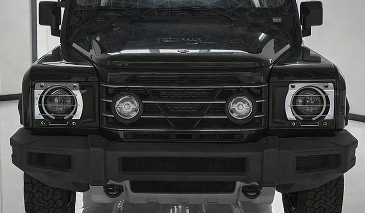 Protect Your Front Headlights - INEOS Grenadier Front Headlight Guards – Black Aluminium Alloy, 2-Piece Set