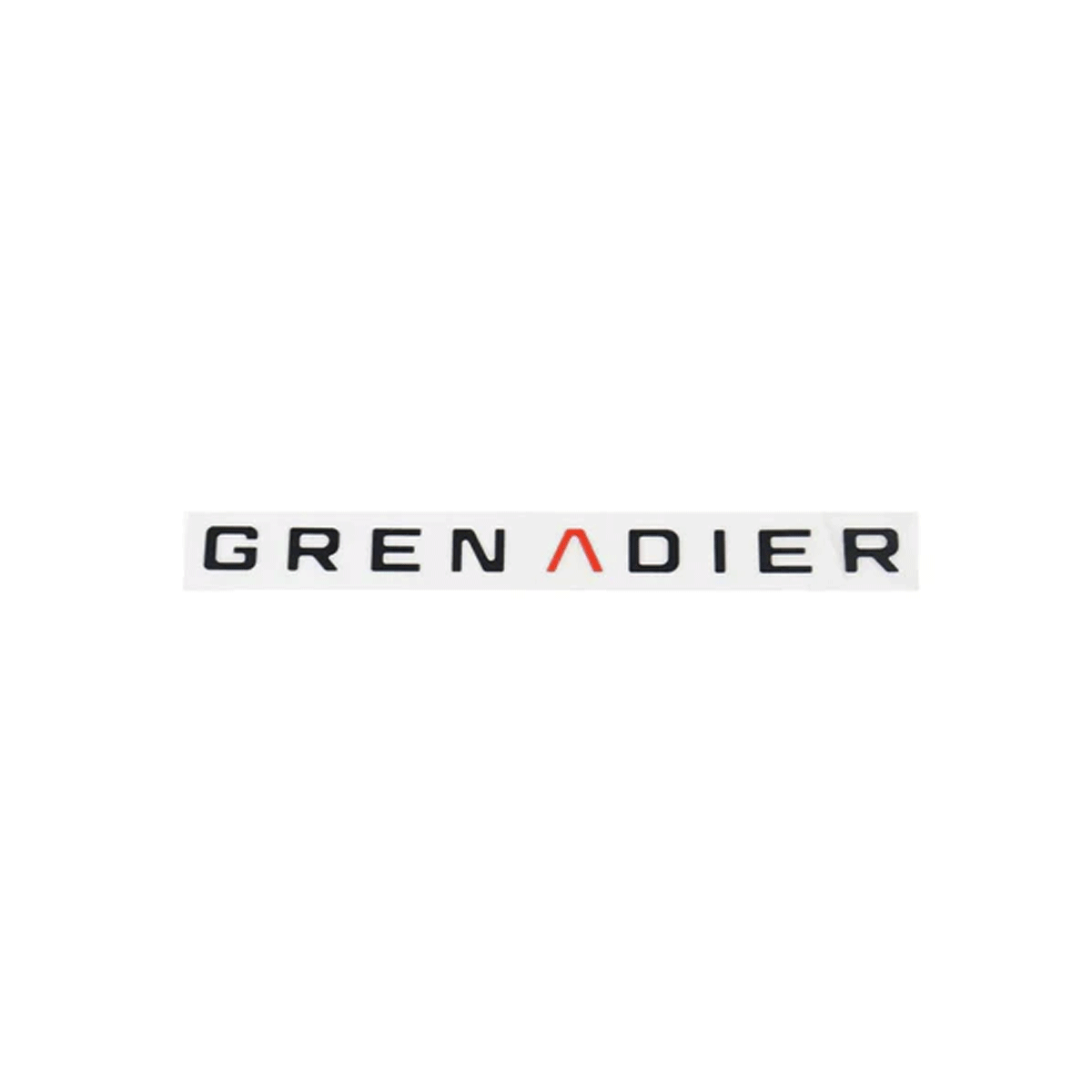 OEM fit Ineos Grenadier hood and tailgate vinyl letter insert detail