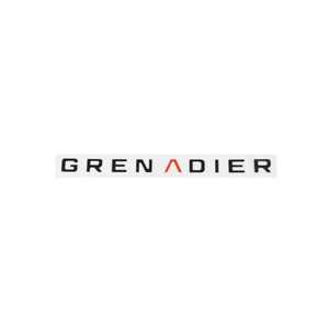 OEM fit Ineos Grenadier hood and tailgate vinyl letter insert detail