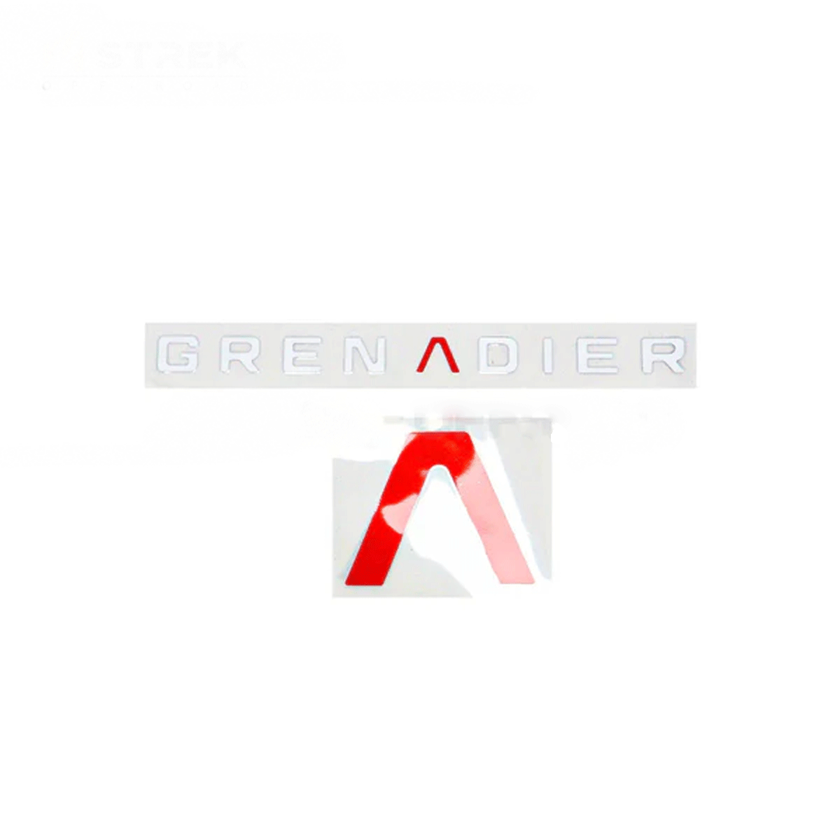 Precision cut letter inserts matching Ineos Grenadier factory bonnet and tailgate lettering