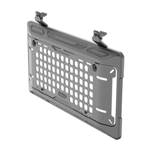 Grenadier side window panel with fold-out shelf function