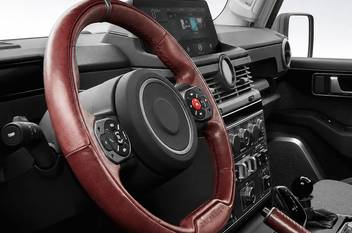 Premium Leather Material - PLOMOR Premium Leather Steering Wheel Cover for INEOS Grenadier