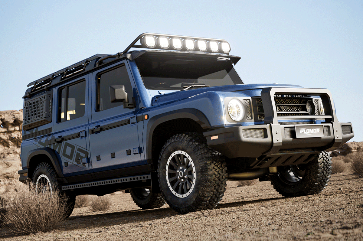 Heavy-Duty Steel Construction - PLOMOR INEOS Grenadier Rear Side Window Storage Panel – Steel Bolt-On MOLLE Utility Rack