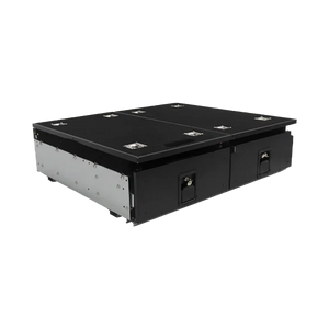 PLOMOR premium rear trunk drawer system installed in the INEOS Grenadier 2023+, providing organised and secure cargo storage