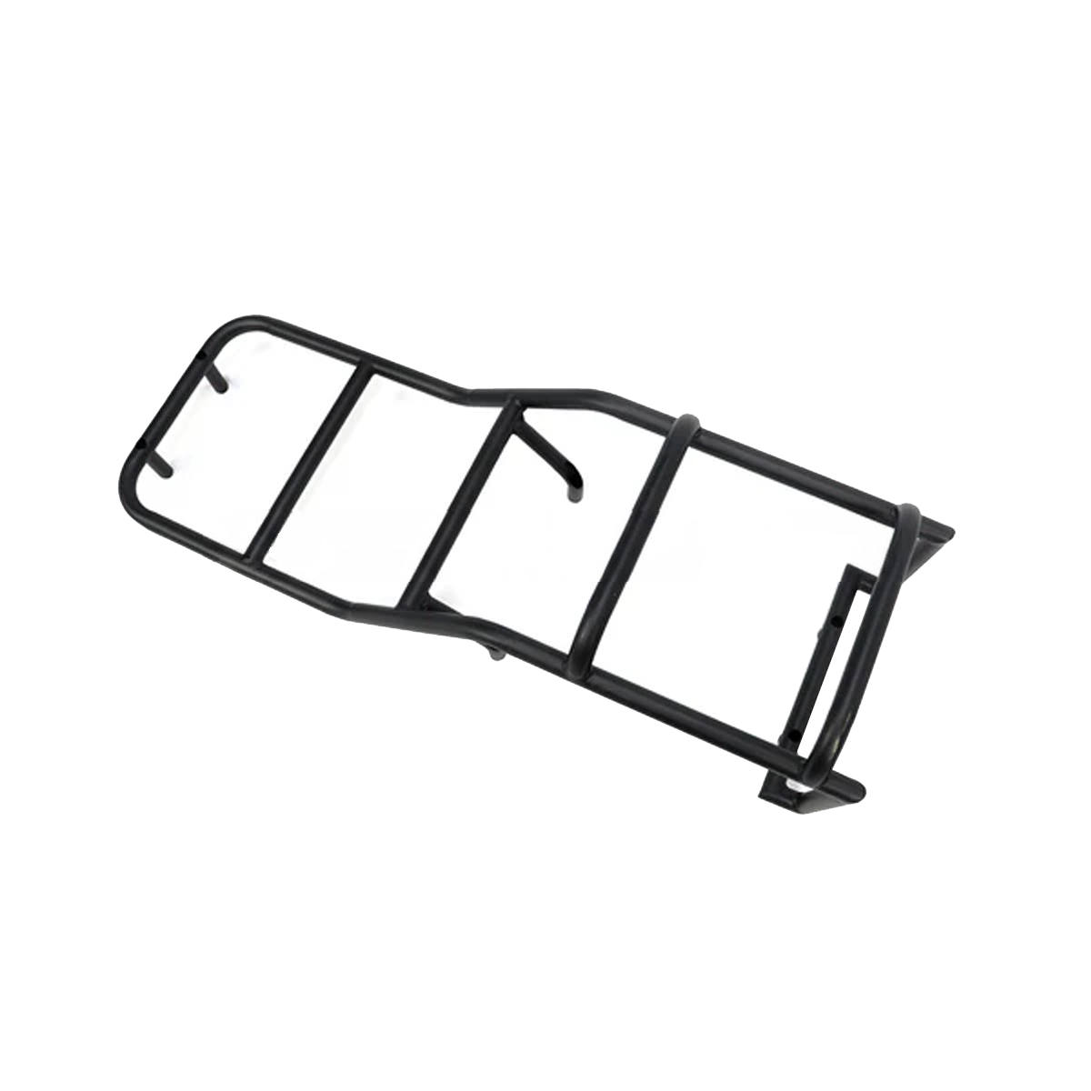 Rear view of heavy-duty tailgate ladder rack for INEOS Grenadier 2023+, featuring strong load capacity and seamless OEM-style fit.