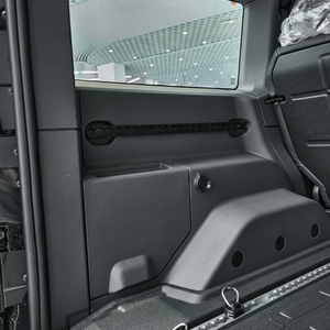 Installed view of the expansion rail system in the INEOS Grenadier trunk.