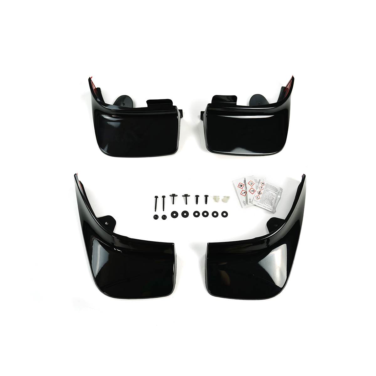 Durable PP mudguards detail for Range Rover L460 gloss black finish