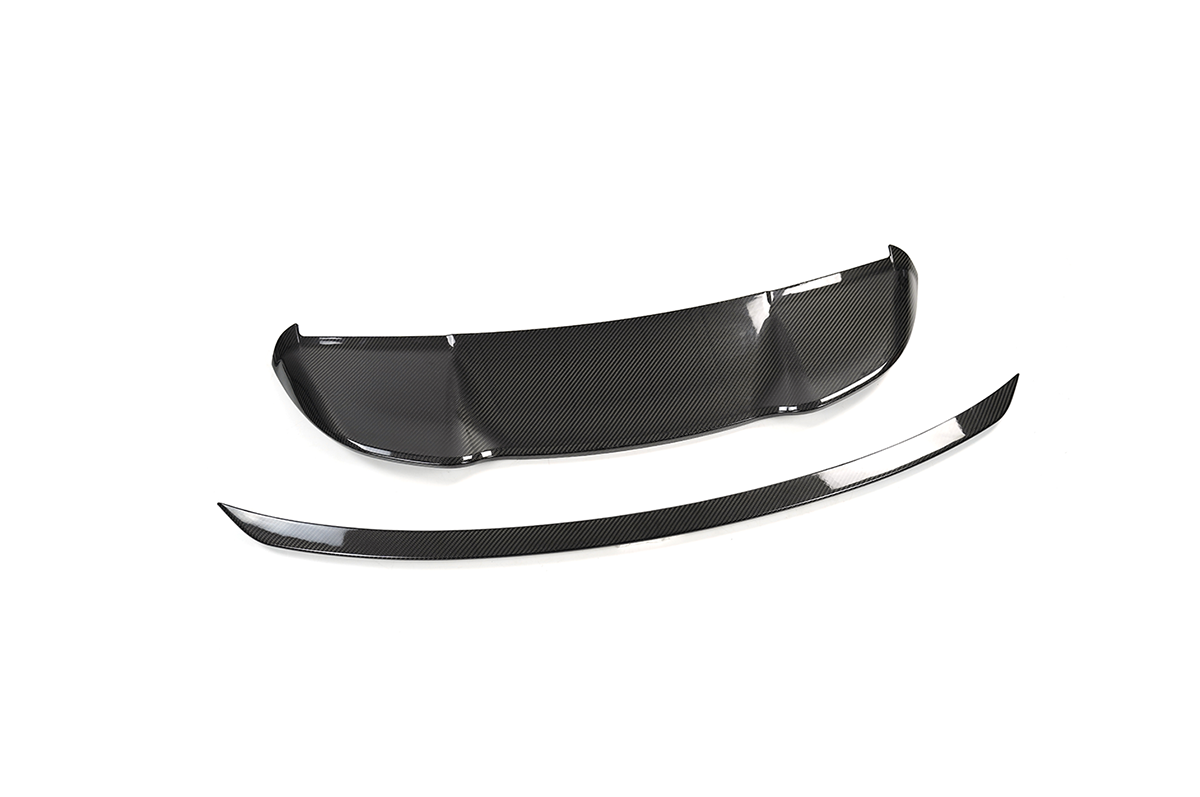 Carbon Fibre Rear Spoiler & Mid-Wing - PLOMOR Range Rover L460 Carbon Fiber Roof Spoiler & Wing Kit | Gloss OEM Fit 2023+