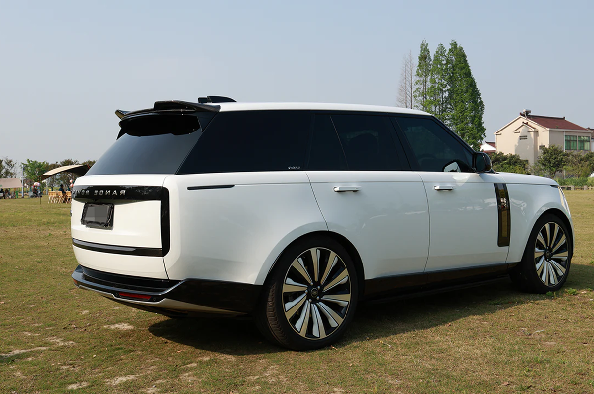 Easy installation - PLOMOR Range Rover L460 Carbon Fiber Roof Spoiler & Wing Kit | Gloss OEM Fit 2023+