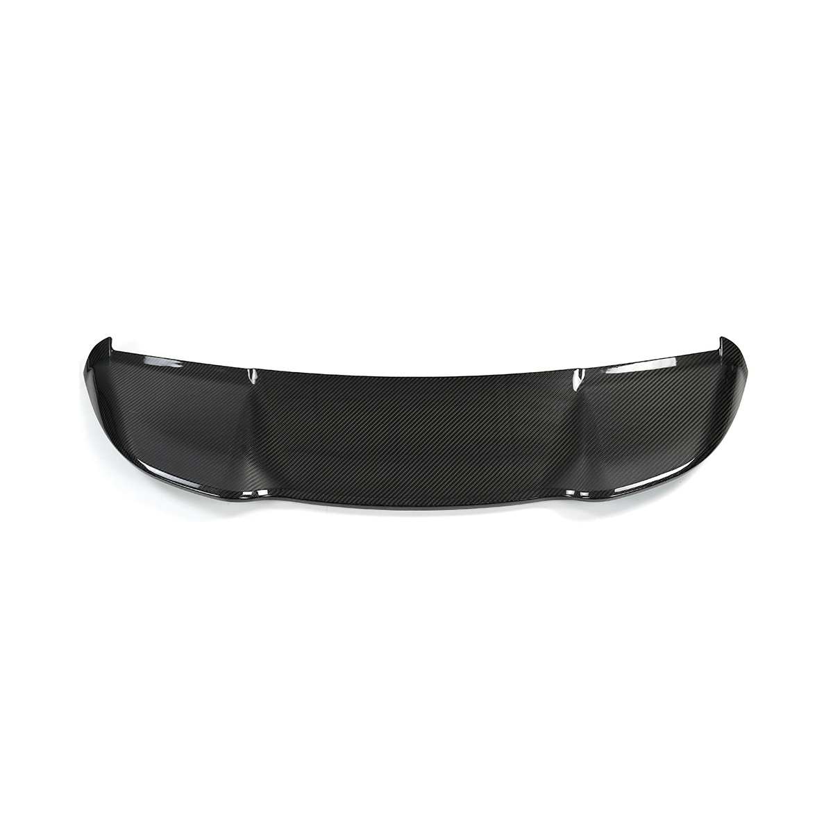 Range Rover L460 carbon fiber roof spoiler installed rear view gloss finish