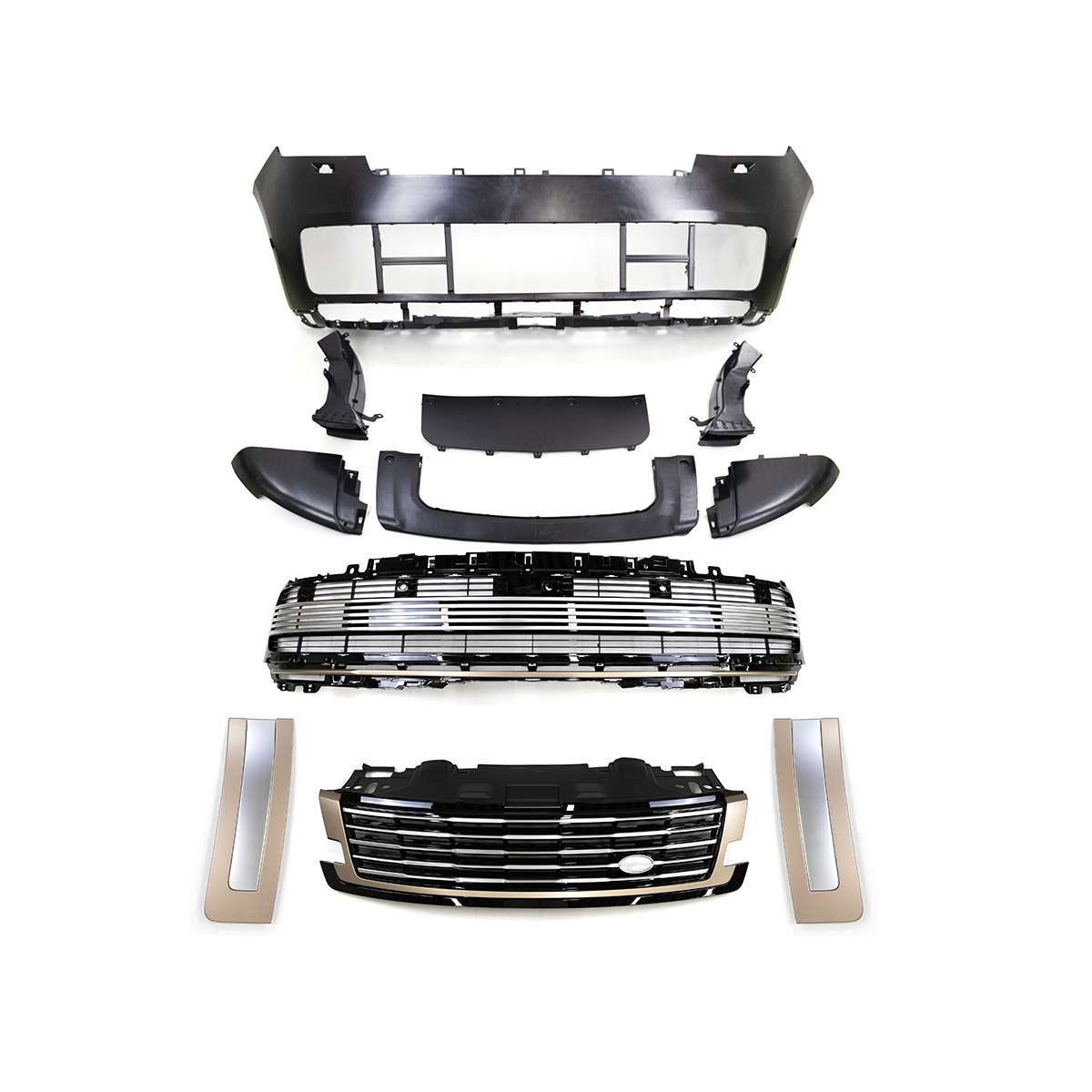 Range Rover L460 parked SV body kit installed primed PP OEM look