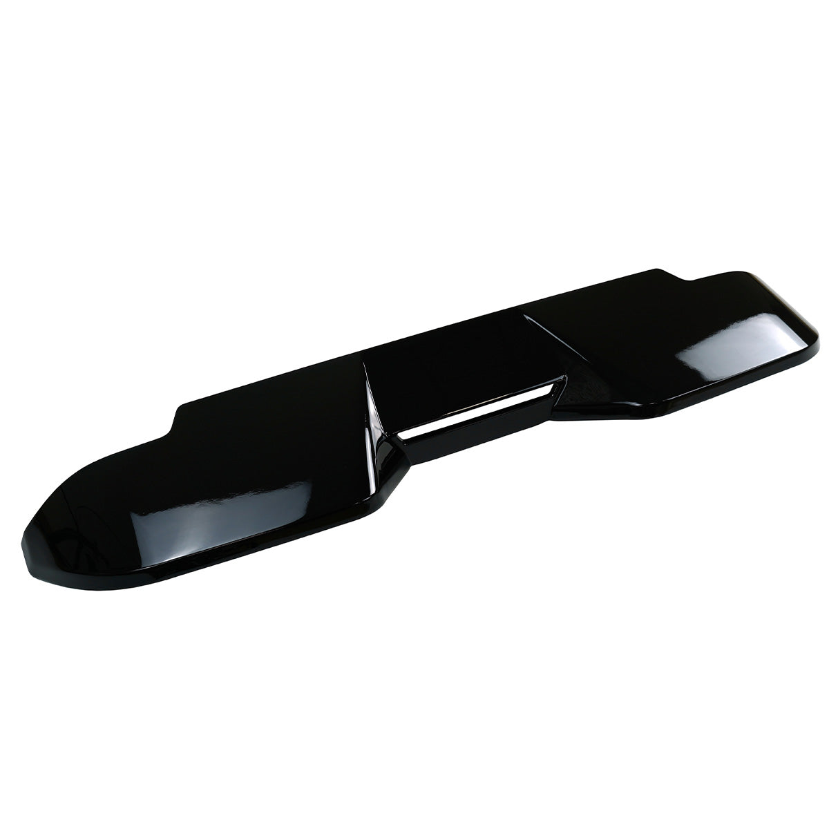 Piano black ABS rear roof spoiler for Defender L663 detail