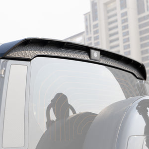 Land Rover Defender rear roof spoiler with bold sculpted and extended lip design.1