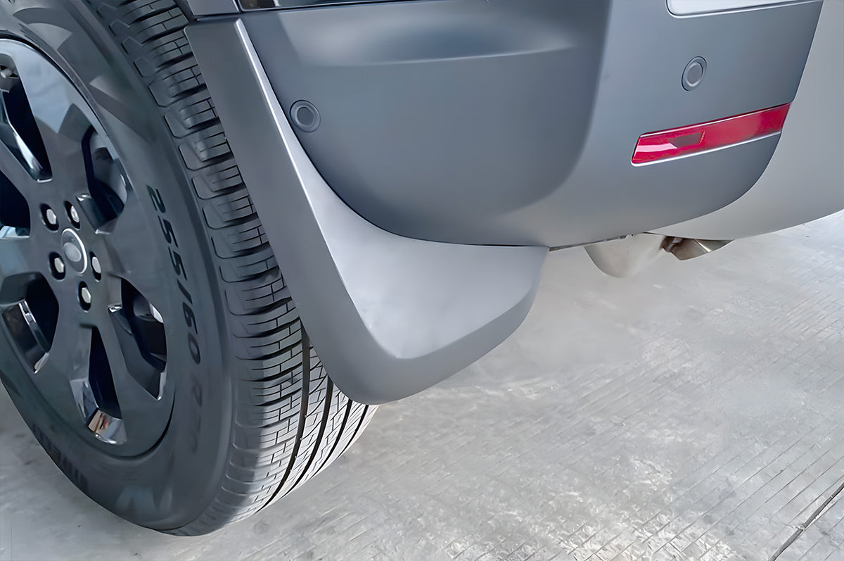 No-Drill, Direct Fit Installation - Land Rover Defender 90/110 Mud Flaps – Matte Black, Durable Off-Road Protection