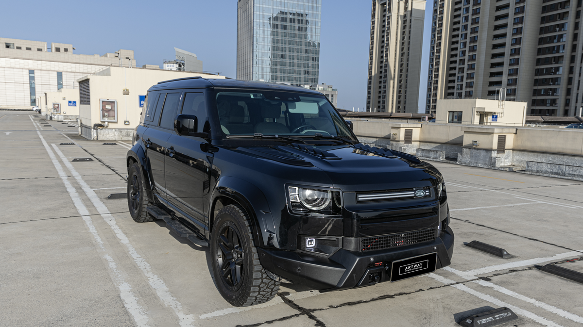 ABS + Aluminium Alloy Construction - PLOMOR Defender Metal Front Bumper 90/110/130 | Heavy-Duty ABS + Alloy Bumper