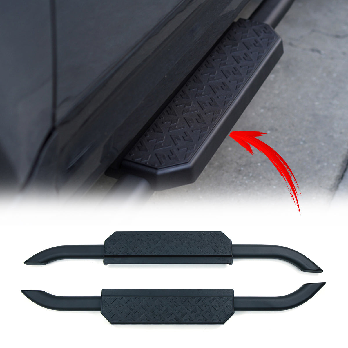 PLOMOR heavy-duty fixed side steps for Land Rover Defender L663