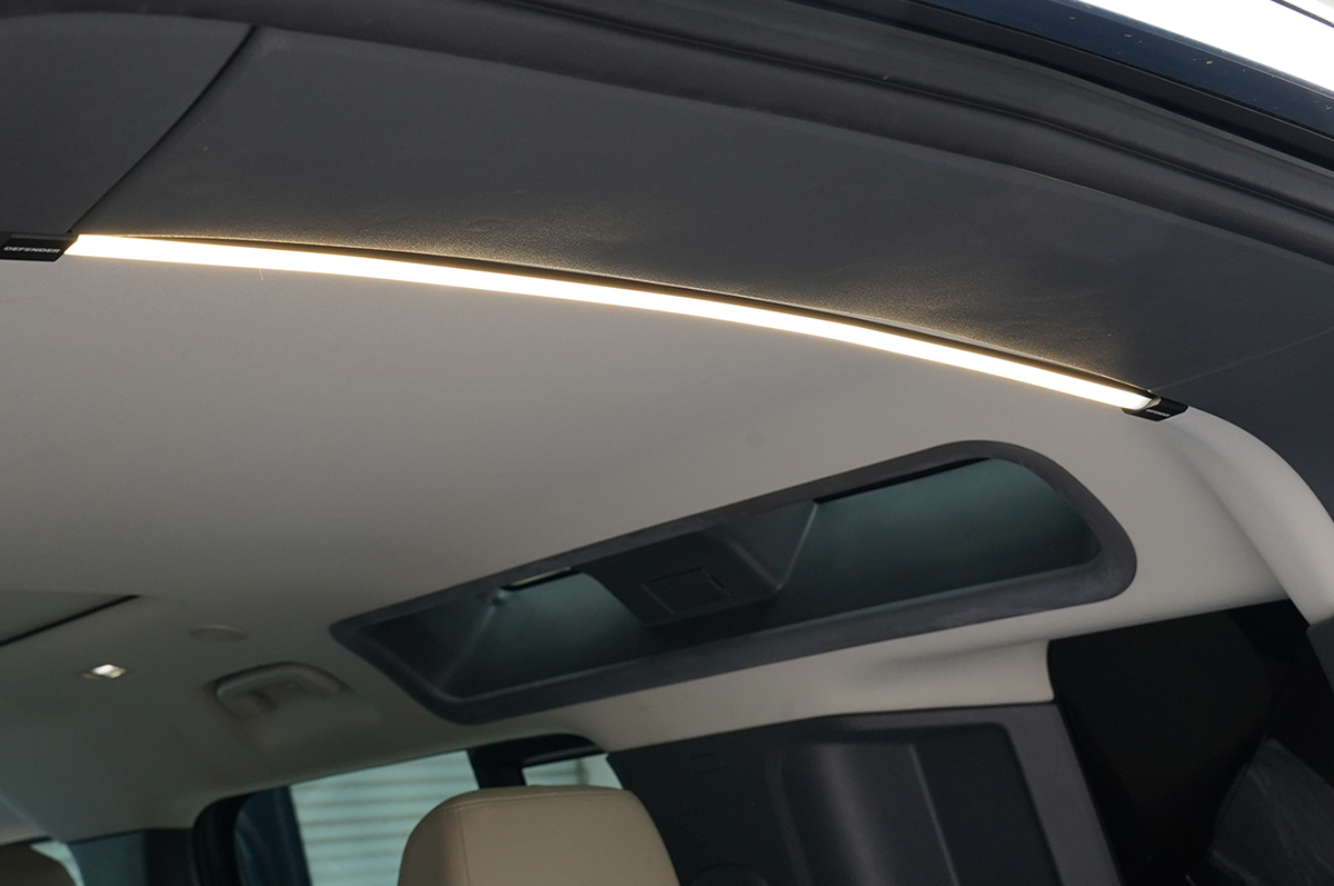 LED Rear Cargo Light Strip - PLOMOR Land Rover Defender 90/110 LED Cargo Area Light Bar | 5000K OEM Fit Upgrade