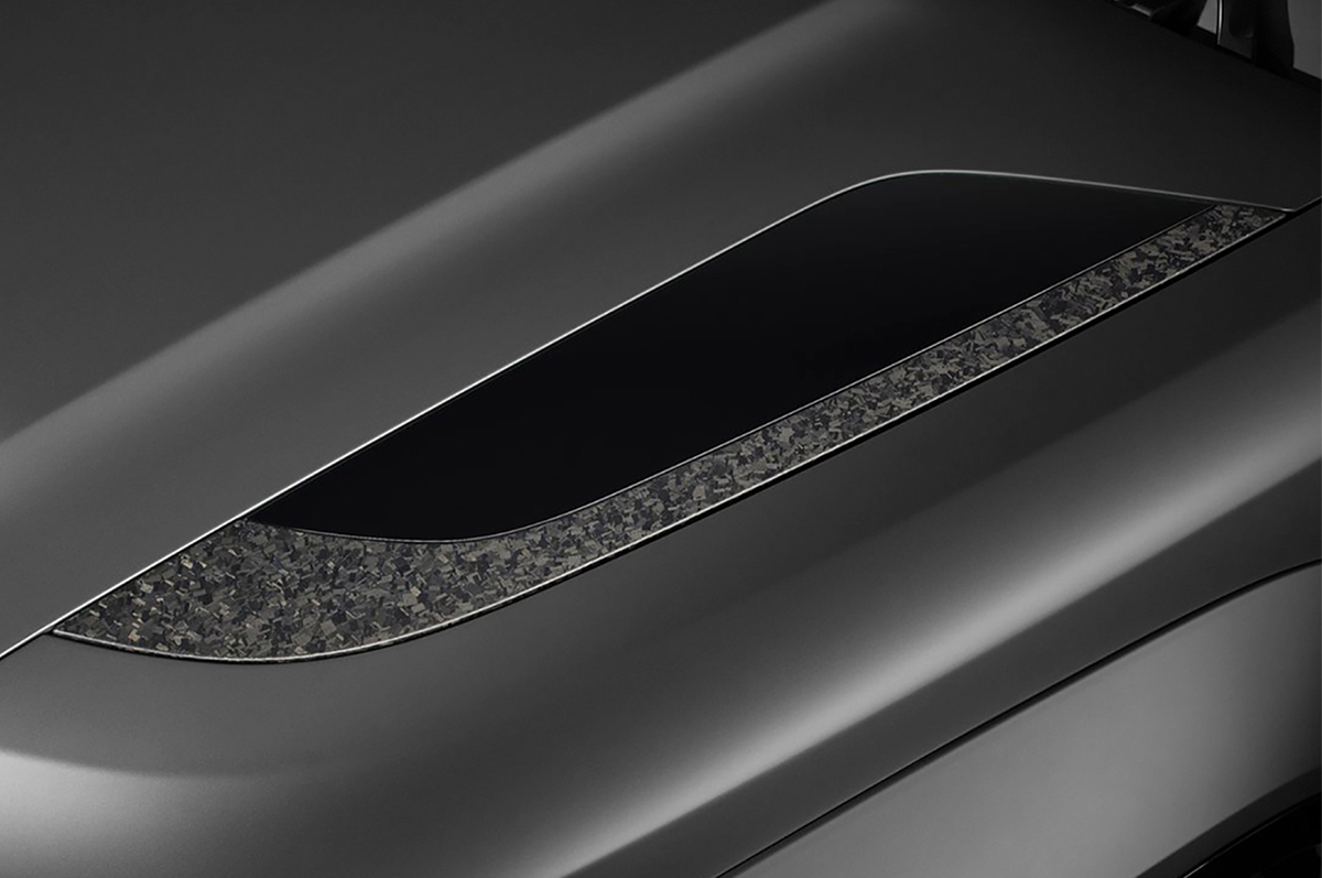 Lightweight Forged Carbon Fibre Construction - PLOMOR Land Rover Defender L663 Forged Carbon Fibre Bonnet Vents (OCTA Style)