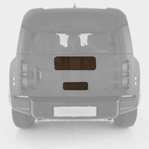 Land Rover Defender with Spare Wheel Cover installed