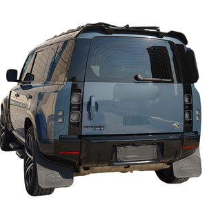 Rear view of Land Rover Defender with Spare Wheel Cover
