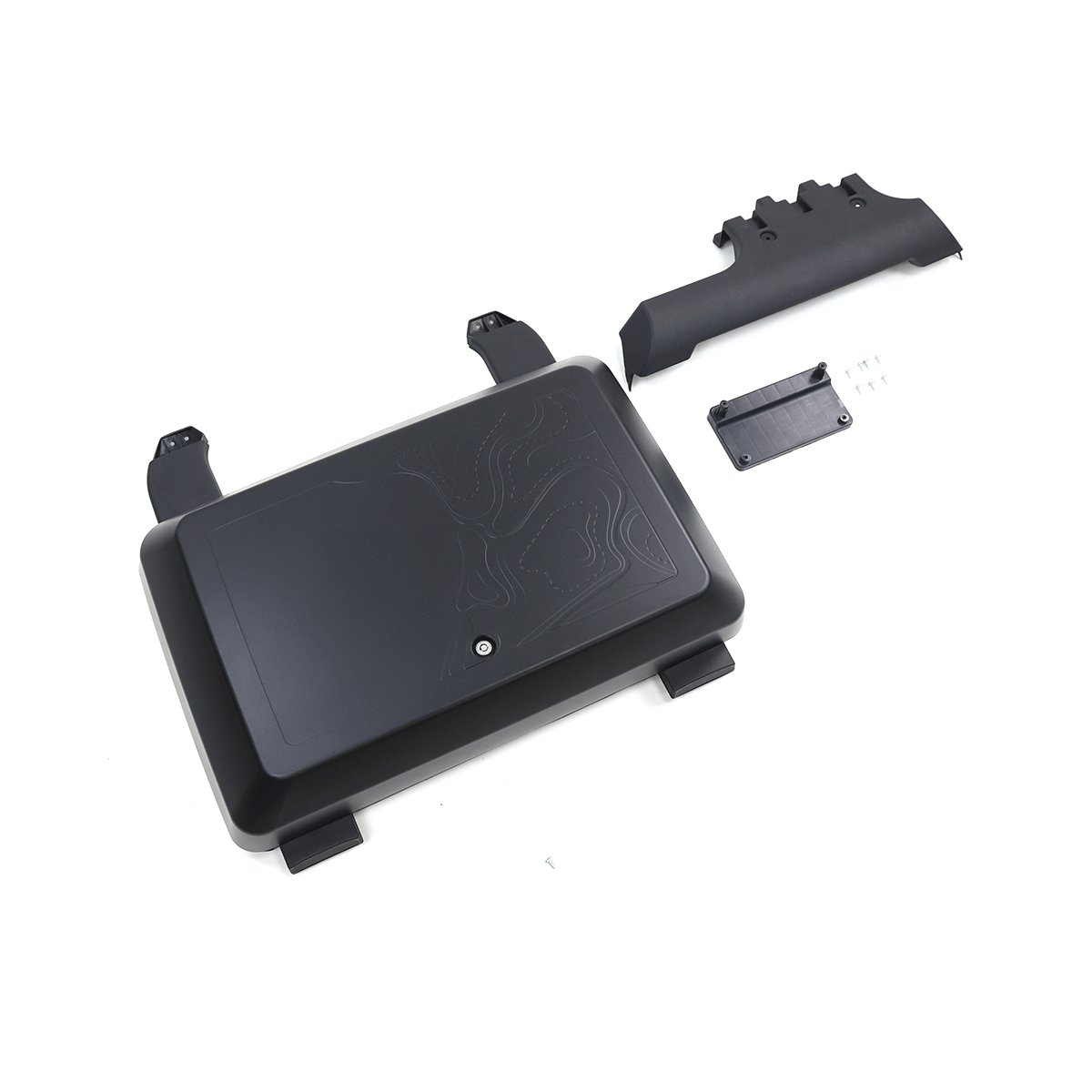LC250 ABS side storage box contour-line overland inspired detailing