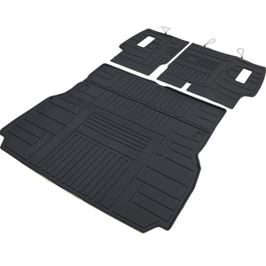 All-weather TPE floor mats for Toyota LC250 2024-2026, waterproof and durable