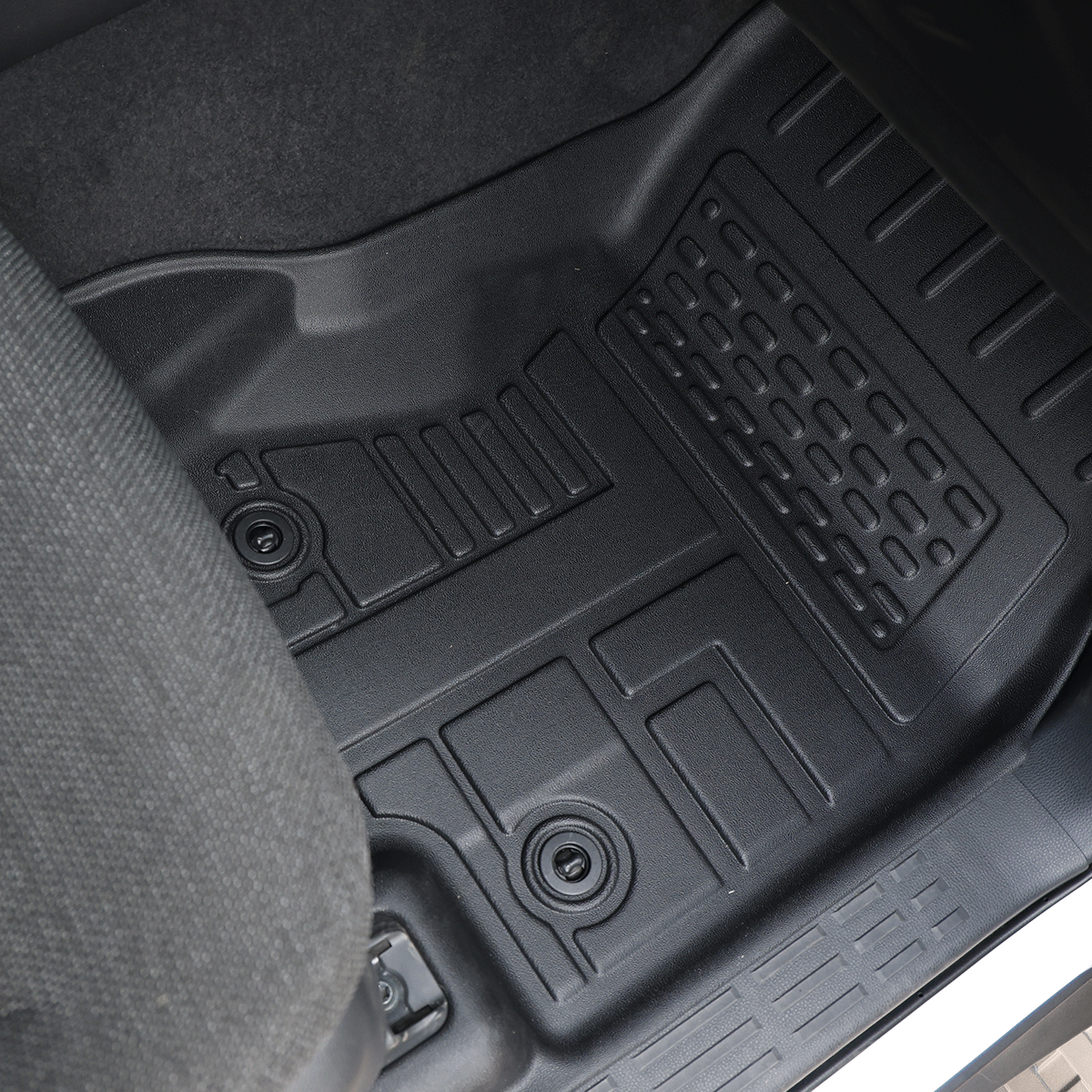 Toyota LC250 2024-2026 boot liner installed, durable TPE material