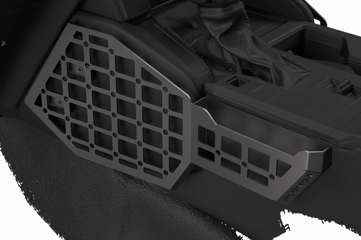 Custom-Fit Center Console MOLLE Storage - Toyota Land Cruiser LC250 Steel Center Console Side Molle Storage Panels (2024–2027)