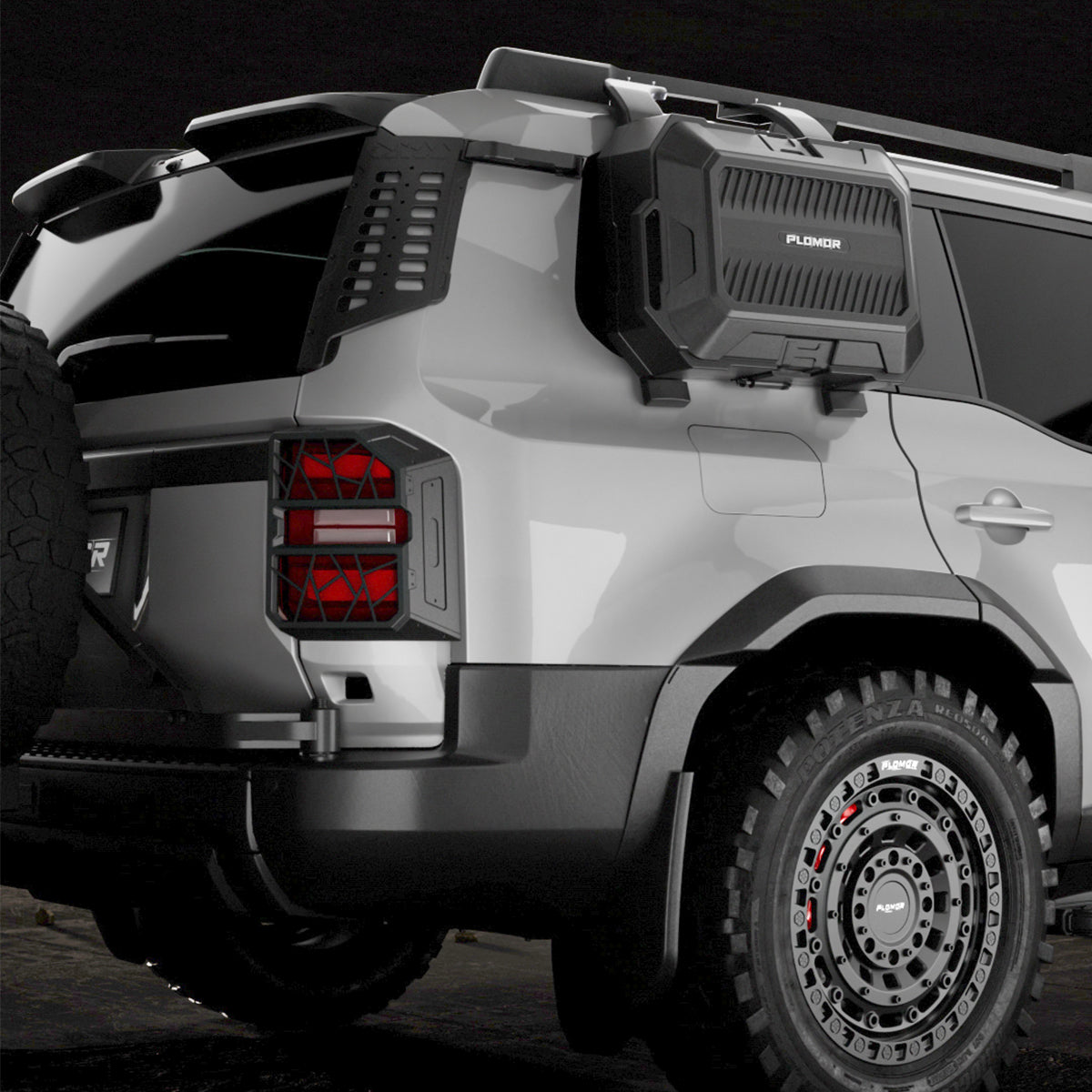 Toyota LC250 Dual-Opening Side Storage Box